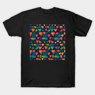 heart pattern, love design T-Shirt